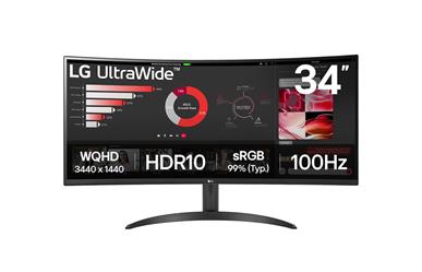 LG 34.0&quot; VA&lt;br&gt;3440x1440 Resolution&lt;br&gt;Mega Contrast Ratio&lt;br&gt;5ms Response Time&lt;br&gt;HDMI DP Connector
