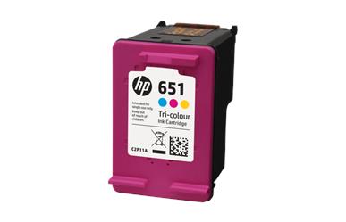 HP 651 Tri-color Original Ink Advantage Cartridge