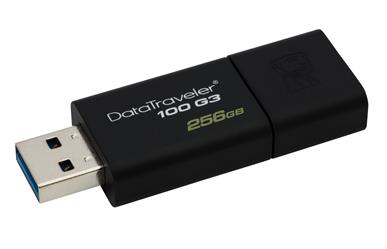 DataTraveler 100 G3&lt;br&gt;256GB USB 3.0 Flash Drive&lt;br&gt;5 Year Warranty